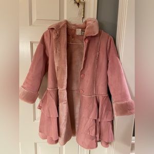 Faux Fur Kids Winter Dress Coat